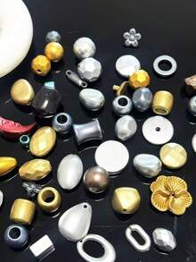 亚克力手链DIY珠子材料包手工珠子手机链项链钥匙扣吊坠配件 - 彩色 - 查看 3