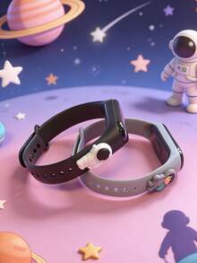 2pcs Kids' Space Series LED Digital Watch Bracelet, Displays Time, Date, Stopwatch, Suitable For Back To School, Birthday, Christmas Gifts - Multicolor - View 3