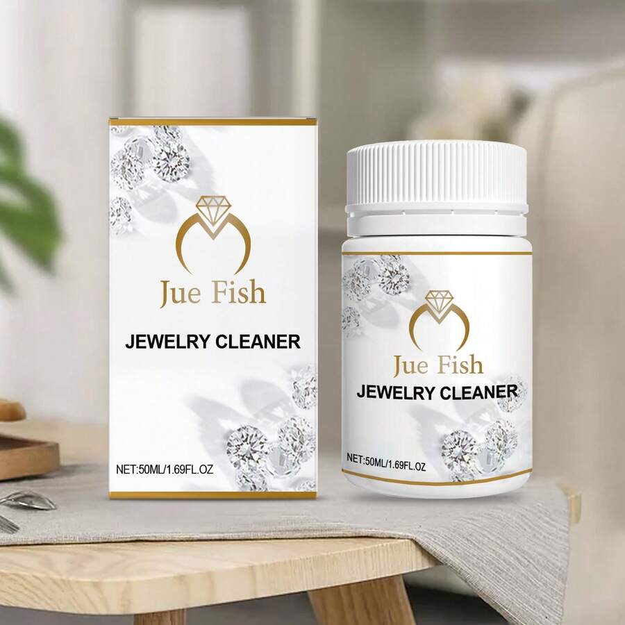 JUE FISH-Jewelry Cleaner, Jewelry Metal Cleaning Solution, Diamond Necklace Rust Removal And Ash Removal Care Solution