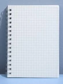 A5 Thick Spiral PP Coil Notebook, B5 Lined/Grid/Blank Refillable Notepad, Thick Paper, Metal Spiral Binding, PP Matte Cover (A5, 20.5*14.5cm) - One Size - View 5