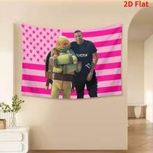 Mbappé Kylian USA Tapestry French Flag Banner - Reals Madrid Fans Merengues Liga Champions Soccer Durable Indoor Or Outdoor Football Soccer - pink 1pc - View 3