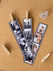 1pc/3pcs/6pcs Customized Photo Strips, Personalized Photo Booth Strips, Movie Strips, Customized Photo Booth Printing, Personalized Photo Booth Printing, Wedding Photo Booth Cards, Photo Booth Strip Frames, Small Gift Preserving Memories, Suitable For Anniversary, Mother's Day, Birthday, Wedding - Multicolor - View 10