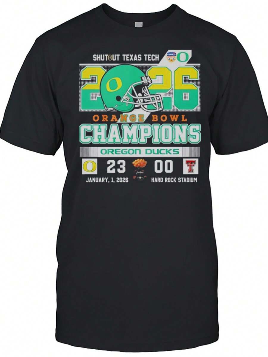 Shutout Texas Tech 2026 Orange Bowl Shirt - màu đen - Xem 1