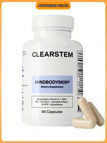 Bestseller!CLEARstem MINDBODYSKIN – Skin Wellness & Balance Supplement |     90 Plant-Based Capsules |     Supports Clear-Looking Skin, Gut Health & Daily Well-Being |     Adult Nutritional Formula.Supplement Vitamin,Free Shipping. - 1瓶 - 查看 9