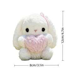 1 Set Beginner's Animal Crochet Knitting Kit, Detailed Written Tutorial Included, Rabbit DIY Crochet Set, Cute & Fun Home Decor, Suitable For Birthday, Valentine's Day, Easter And Christmas Gifts - Rabbit - View 7