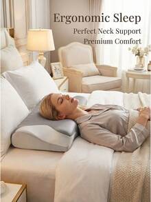Premium Cooling Gel Memory Foam Pillow – Ventilated Support Pillow For Hot Sleepers, 60-Day Comfort Guarantee - 灰色 - 查看 5