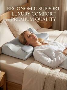Premium Cooling Gel Memory Foam Pillow – Ventilated Support Pillow For Hot Sleepers, 60-Day Comfort Guarantee - 灰色 - 查看 10