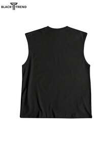 Áo tank top nam in hình cá mập Miami Beach, thích hợp cho du lịch mùa hè. - màu đen - Xem 5