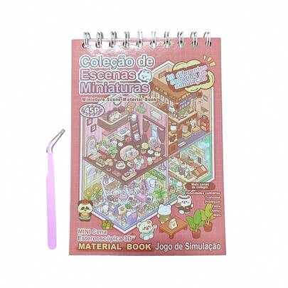 Loja Megalomania Caderno 20 Cenários 3D Adesivos Criativos Diversão Fofo Pinça Atividades Menina Menino Histórias Interativo Monte Cole