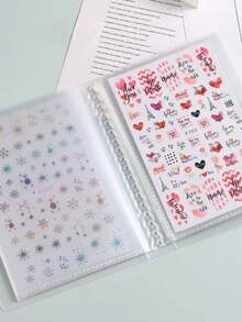 Frosted Mini File Folder Storage Album Book,Plastic Document Organizer For Office School (20 Pages/20 Slots/Book) - Storage Booklet (20 Slots) - View 9