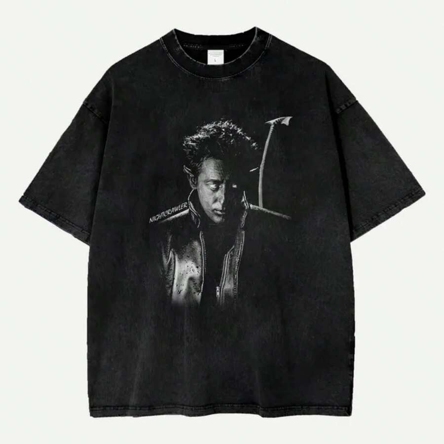 Nightcrawler Shirt, Nightcrawler T-Shirt, Vintage 90s Shirt, X Mens Superhero Tee, Comic Book Fan Gift - 黑色 - 查看 1