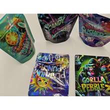 50/100/200pcs 3.5g Mylar Bags |     Exotic, Gift, Storage, Ziplock, Party Packs, Zipper, Resealable Bags |     Suitable For Christmas, Halloween, Event Party |     Style 75, Made Of Polypropylene. - 100個 - 查看 3