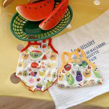 1pc LANGXINGCS Pet Clothes, Cartoon Fruit & Vegetable Print Pet Vest, Dopamine Mischievous Cute Cat/Dog Vest, Lightweight Pet Vest With Watermelon Cartoon Fruit & Vegetable Print, Suitable For Medium & Small Cats/Dogs - Multicolor - View 4
