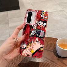 Funda de teléfono de cómic popular Gokurakugai, especialmente diseñada para modelos de teléfonos de la serie  Galaxy, incluyendo A17, A07, A56, etc., con un acabado mate y protección anti-caída. - Colores mixtos - Ver 4
