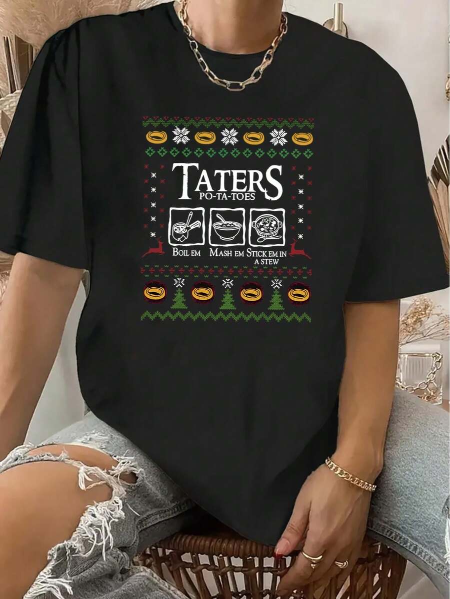 Women T-Shirts - Black - View 1