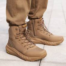 Botas Tácticas Militares para Hombre Botas de Senderismo Ligeras y Cómodas Vanguard Wide - Marrón - Ver 11