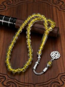 1 pieza Pulsera de cuentas de cristal transparente, accesorio decorativo adecuado para actividades religiosas como el canto y la adoración - Cuentas B - Ver 14