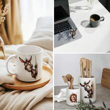 CHNVICK 12PCS/SET UV DTF Cup Wrap Quirky Animals Style UV DTF Transfer Paper Suitable For Mugs, Glasses, Tables, Chairs, Computers, High Viscosity UV DTF Transfer Wrap(Mug Not Included) - Multicolor - View 6