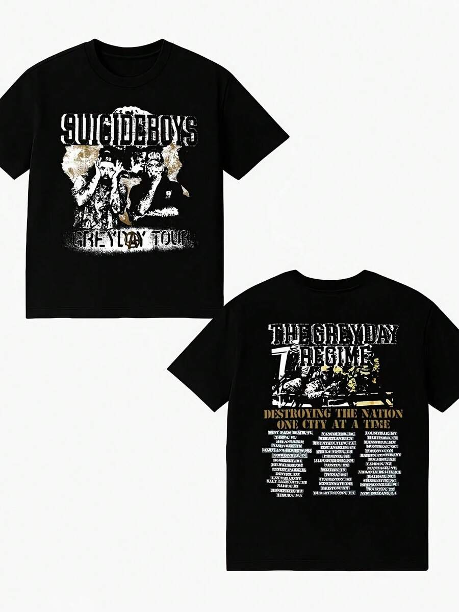 Merch Grey Day Tour T-Shirt Merch G59 2026 Grey Day Tour - màu đen - Xem 1