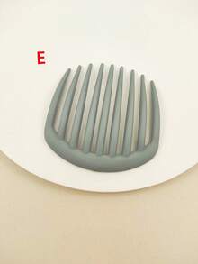 1pc Leopard Print Elegant ABS Plastic Hair Claw Clip, Suitable For Everyday Wear - Multicolor - View 8