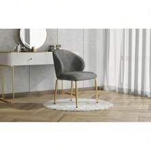 Living Room Chairs - Gray + Chenille - View 3