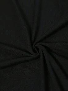 European And Stylish Printed Women's T-Shirt - Hitam - View 5