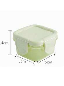 4 Piezas Mini Contenedores de Alimentos Mini Topper Lunch - Blanco - Ver 3