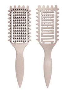 2035-brushes Cepillo rizador, adecuado para peinar, dar forma y fijar el cabello rizado, tanto para hombres como para mujeres, se puede usar en cabello seco o húmedo - Multicolor - Ver 31