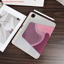1pc Ombre Pink Butterfly Tablet Case - Minimalist Elegant Style, Tri-Fold Stand And Shock-Proof Protection With Pencil Slot, Suitable For IPad 10.9/10.2/Air 5th Gen/Pro11/10th/9.7/Air 2/IPad (7th Gen)/IPad (8th Gen)/IPad Air 4/5/IPad Pro 11/IPad 10th Generation 10.9 Inch 2022 Smart Cover/IPad Air 13(M3 2025)/IPad Air 11(M3 2025)/IPad Air 11(M3 2025)/IPad 11(A16 2025), Auto Wake/Sleep Function - Multicolor - View 4