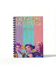 1pc KPOP Style A6 Notebook, Writing Pad, Sketchbook,  Spiral Notebook, Memo Book, Student Stationery, Back To School Supplies - Multicolor - View 4