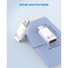 Bộ chuyển đổi nhanh MoKo cho micro mini USB C sang Lightning, bộ chuyển đổi âm thanh Lightning sang USB C tương thích với iPhone 14/13/12/11/Bộ thu micro không dây, hỗ trợ sạc, truyền dữ liệu, tai nghe, quà tặng mùa xuân, sinh nhật, kỷ niệm, tiệc tùng. - Cáp Lightning sang Type-C 3.1 OTG/2PC - Xem 9