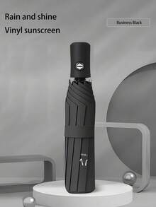 1pc Automatic Umbrella, Thick & Large Folding Umbrella, Dual Use Sunshade & Rain Umbrella, UV Protection For Women & Students - As Shown - View 11