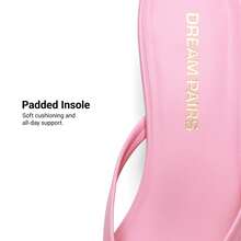 Women Comfortable Kitten Heel Thong Heeled Sandals Fashion Square Open Toe Slip On Casual Slides For Spring Summer Daily Wearing - Hồng - Xem 5