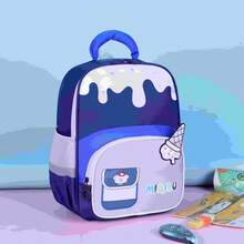 New Cute Cartoon Children Backpack, High-Quality Backpack For Boys And Girls - Blue - View 5