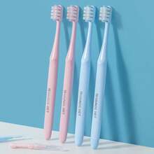 2件套口腔护理套装 - 包括软毛牙刷和牙线友好型牙间刷，清洁牙齿、矫正器和口腔护理的必备工具，适合成人和情侣，情人节佳品。 - 彩色 - 查看 3