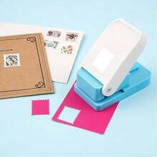 1pc 0.8 Inch Rectangular Stamp Punch, Stamp Maker, Manual Hole Punch, Suitable For Crafting, Scrapbooking, Card Making - A - View 14