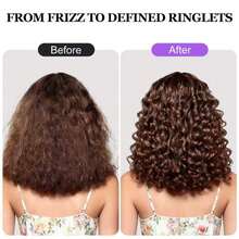 Curl Defining Brush For Thick Coily Hair, Firm-Bristle TPEE Detangling Brush For Coarse 4A\U20134C Curls, Dual-Sided Wide &Amp; Narrow Tooth Brush For Wet &Amp; Dry Curl Shaping\U2013 Women &Amp; Men (2054-Pale Lilac) - ColorB - View 4