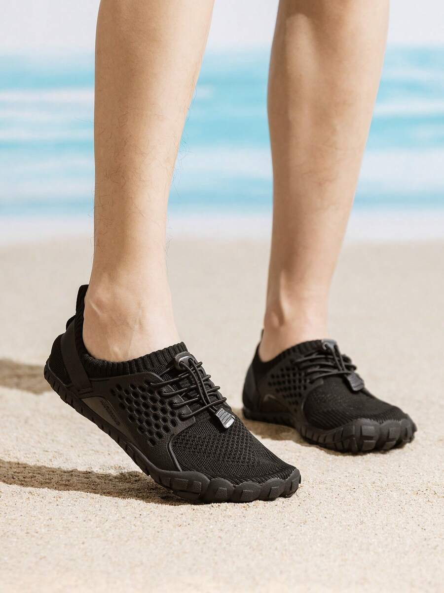 Men's Barefoot Water Shoes - Ultra-Lightweight Athletic Sports Shoes For Swimming, Surfing, Hiking, Diving, Fishing & Outdoor Walking - 黑色 - 查看 1