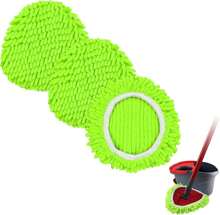 Mop Replace Head For O Cedar, Spin Mop Heads Replacements For Ocedar Easywring 1 Tank Spin Mop, Chenille Duster For Ocedar Mop Include 3 Pack Microfiber Chenille Mop Pad For Ocedar Spin Mop - ColorA - 查看 1