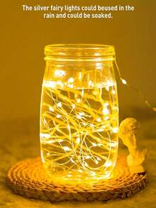 Guirlandes lumineuses en fil de cuivre à LED, alimentées par batterie, non conductrices, multicolores. Ces petites guirlandes décoratives sont parfaites pour Halloween, Noël, la Saint-Valentin et les célébrations de mariage, ainsi que pour la décoration printanière, le jardin, les lumières de jardin de fées, la décoration de chambre, les demandes en mariage et les décorations de mariage. - Multicolore - Voir 9
