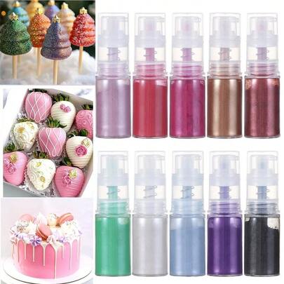 15g Edible Metallic Glitter Spray - For Drinks, Cake Decorations, Baking - Edible Glitter Powder Suitable For Cocktails, Frosting, Candies