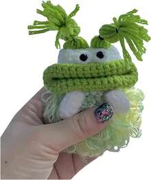 Handmade Crochet Key Case/Holder, Novelty Crochet Sausage Mouth Car Key Case, Cute Hand Knit Yarn Crochet Key Cover - Q - 查看 8