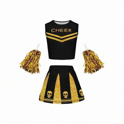 COS Cheerleading Competition Stage Performance Uniform, Role Play Costume, Stage Performance Outfit