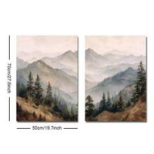 Bộ 1/2 tranh không khung phong cảnh núi rừng Sunet, thiên nhiên Bắc Âu, tranh canvas phong cảnh mộc mạc Cottagecore, tranh trang trí nhà nông thôn tối giản, phù hợp cho căn hộ, phòng khách, phòng ngủ, trang trí nhà hiện đại. - A - Xem 18