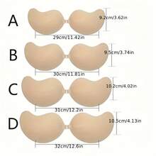 New Invisible Adhesive Push-Up Bra - Strapless, Seamless Lift & Support, Soft & Supportive, Opaque Self-Adhesive Backless Bra Pads, Hand Washable, Suitable For Backless Dresses And Tops, Backless Dress Accessory | Self-Adhesive Bra - Multicolor - View 7