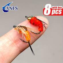 4/8pcs Fly Fishing Flies Kit -Realistic Fly Baits Mix Design, Perfect Fishing Gift For Angler - Multicolor - View 5