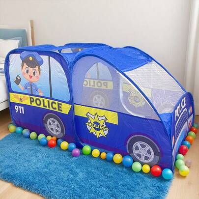 Tienda de campaña de coche azul realista de talla grande | Diseño de coche realista para tienda de juego portátil para niños, adecuada para entretenimiento interior y exterior, juego imaginativo | Mejor juguete y regalo para niños, niñas, niños pequeños | Casa de juego plegable + bolsa de almacenamiento (Azul marino)