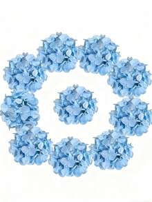 5/10pcs 11-Inch Lifelike Hydrangea Flowers, Realistic Texture, Large Blooms, Blue Artificial Hydrangea Flowers With Stems, Full Flower Heads, Suitable For Home Decor, Party Decoration, Wedding Bouquets, Tabletop Centerpieces, Birthday Gifts, Indoor/Outdoor Decoration, Vase Filler, Gifts, Weddings, Wedding Supplies, Wedding Decorations, Artificial Decor - Light Blue - View 8