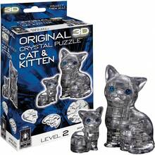 ¡RecomendadoBepuzzled - Rompecabezas de Vidrio 3D Original de búho, de 12 años en adelante, búho, Transparente¡Top de Temporada - Gato y gatitos - Ver 2