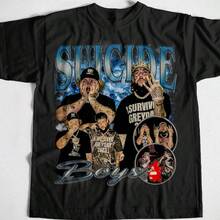 Music Inspired Suicideboyss Unisex T-Shirt, Retro SuicideBoyss Shirt, Vintage Music Inspired Shirt - Black - View 1